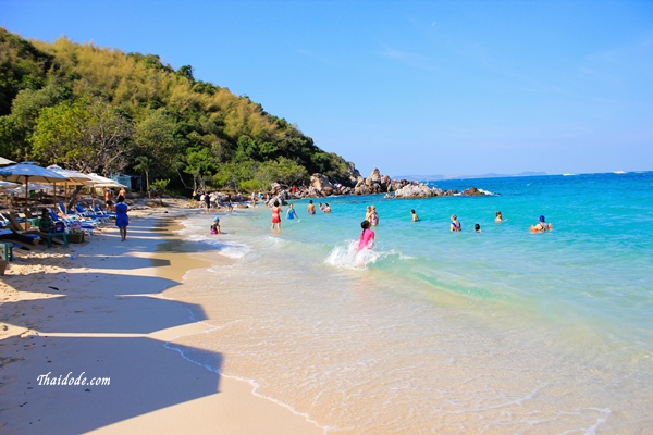 ภาพของหาดตายายภายในเกาะล้าน